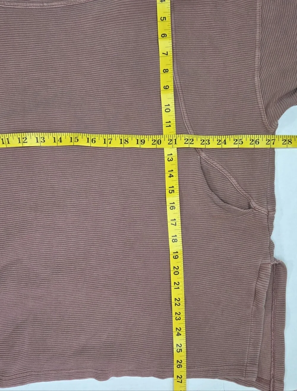 Free People Movement It Takes Two Layer Top Women's Size S Fired Clay Boho Boxy - Picture 8 of 11